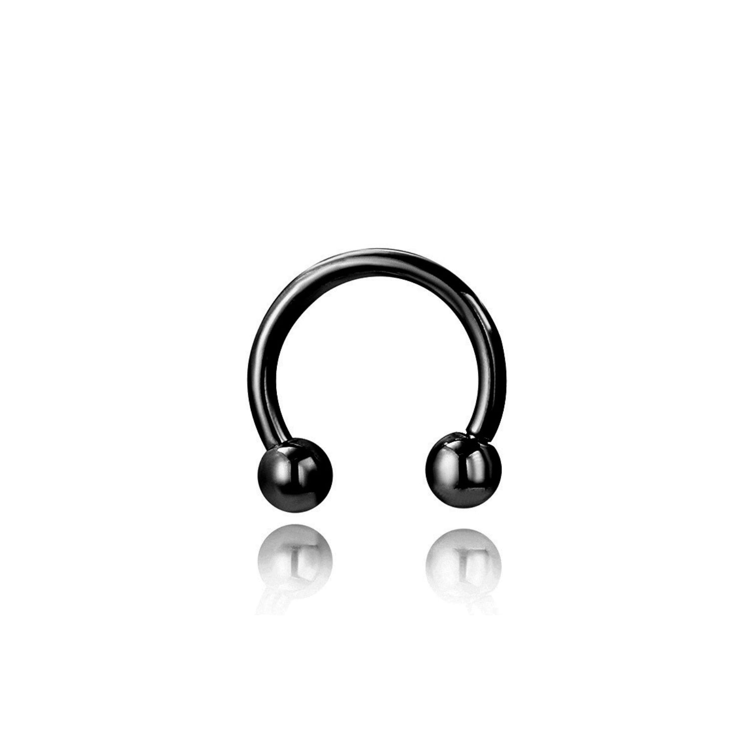Titanium Basic Circular Horseshoe Barbellse