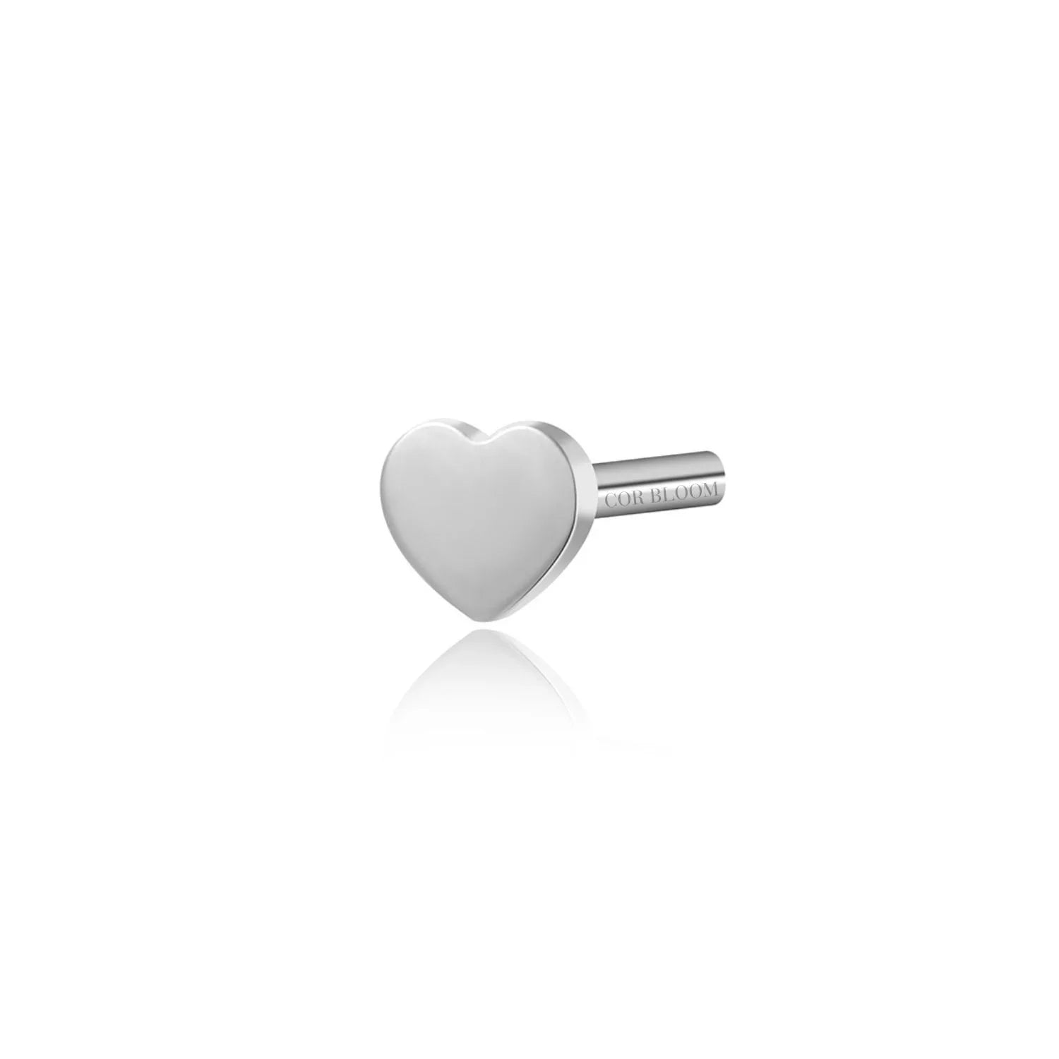 Solid Titanium - Heart Shape - Back Post