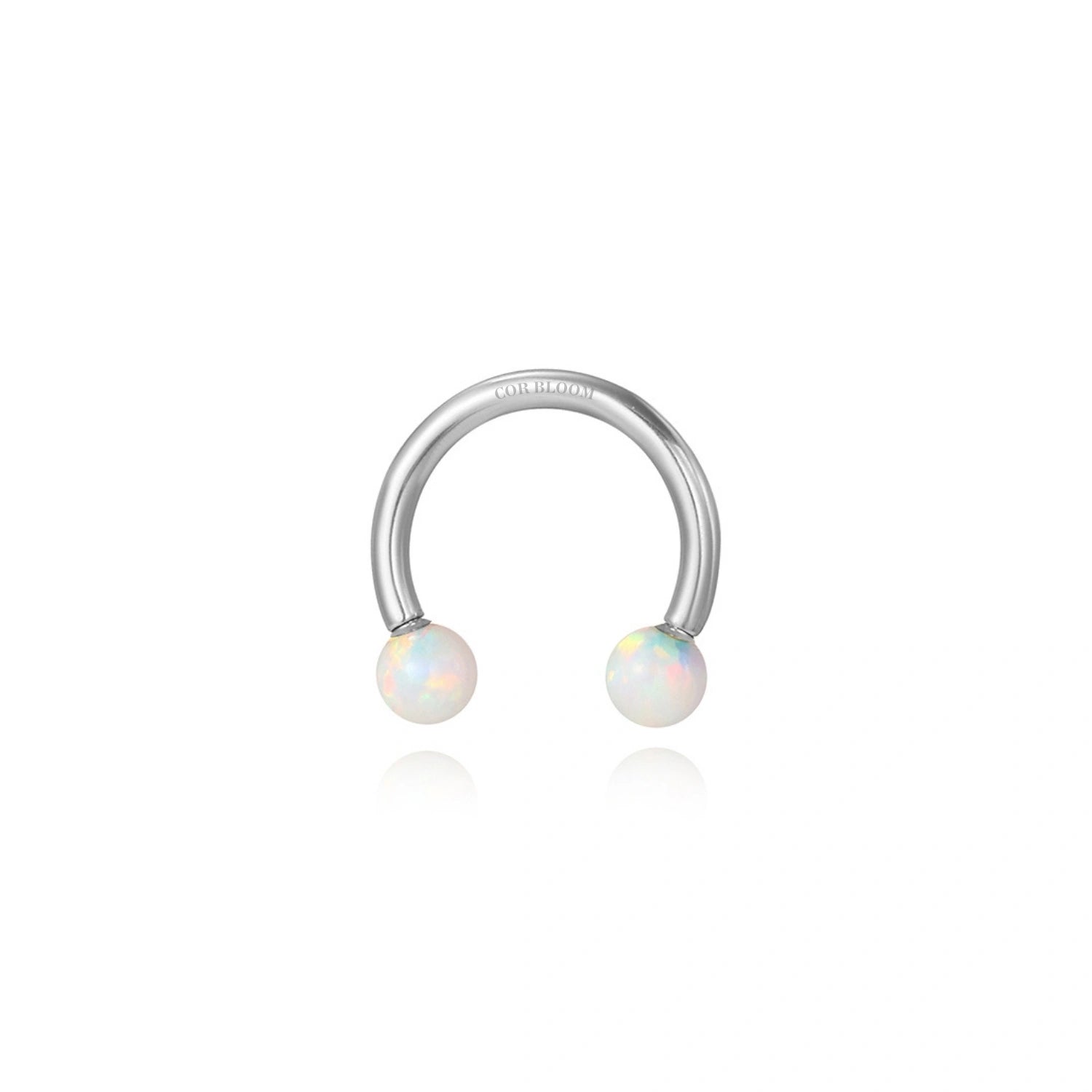 Titanium White Opal Circular Barbell