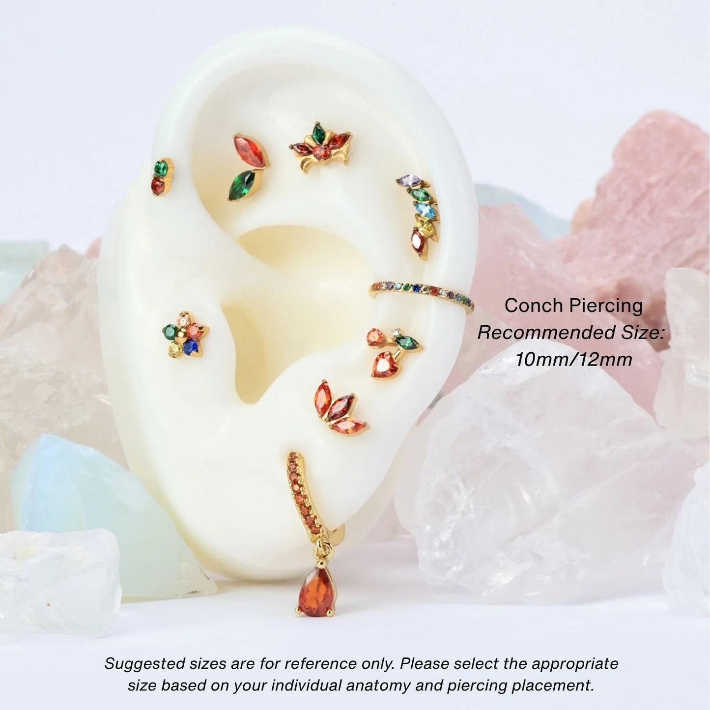 Implant Grade Titanium Rainbow Cartilage Hoop • Septum Ring