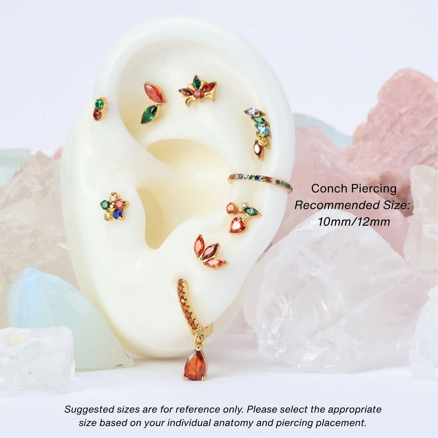 Implant Grade Titanium Rainbow Cartilage Hoop • Septum Ring