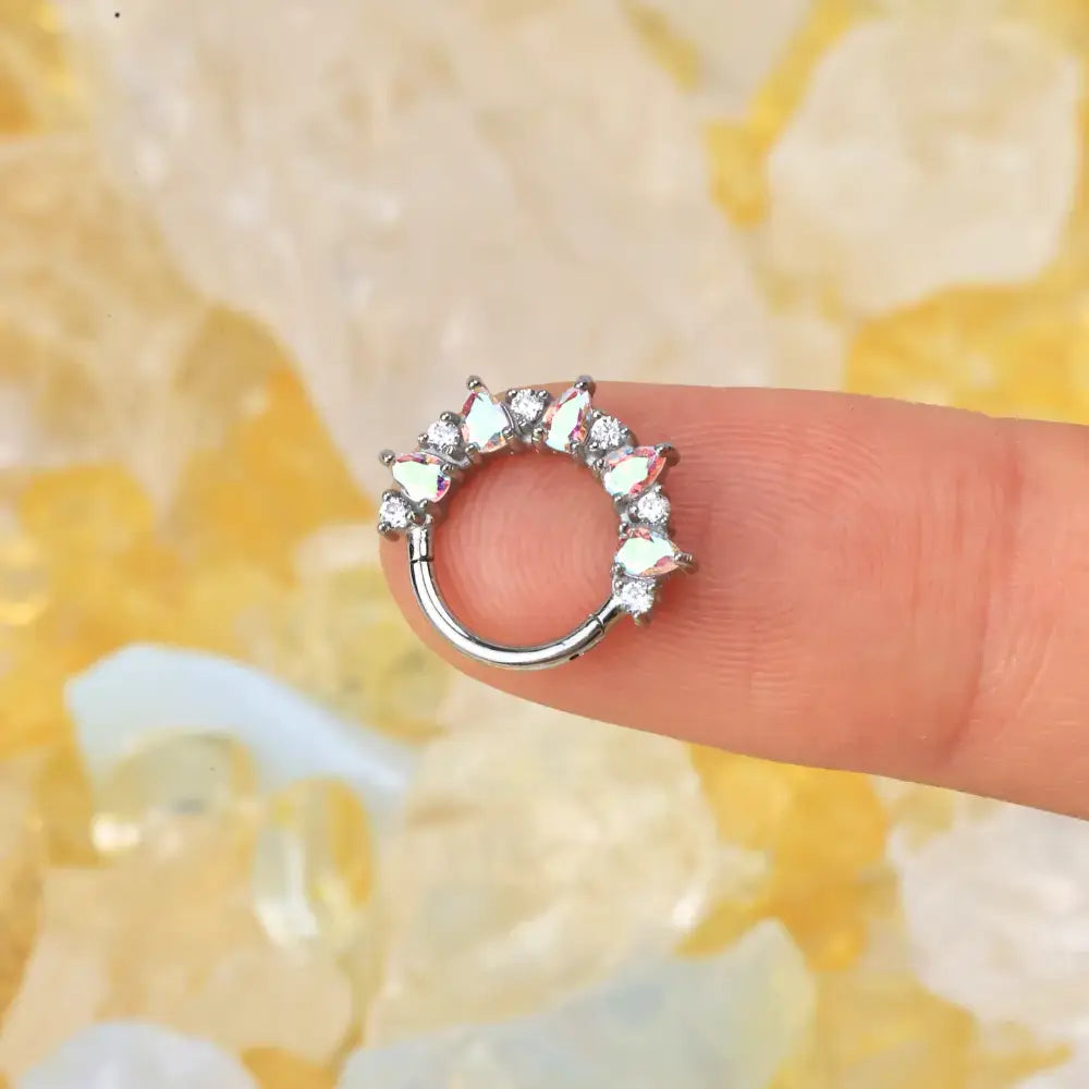 Dakota Pear Northern Light Gemstone Clicker