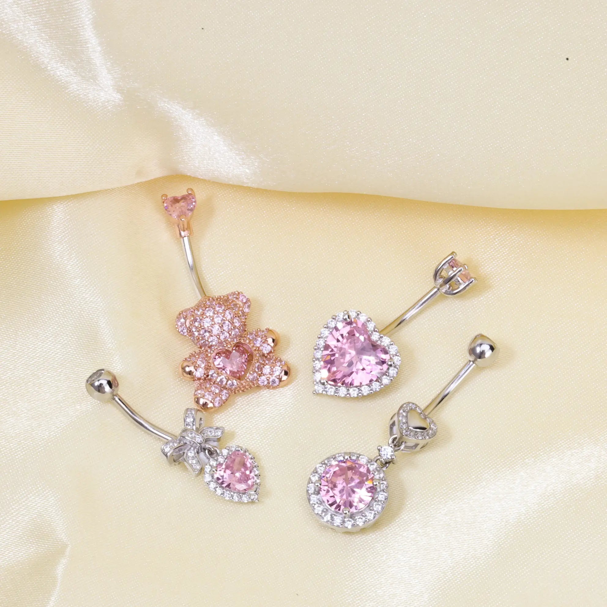 Essential Pink Ruby Belly Button Ring