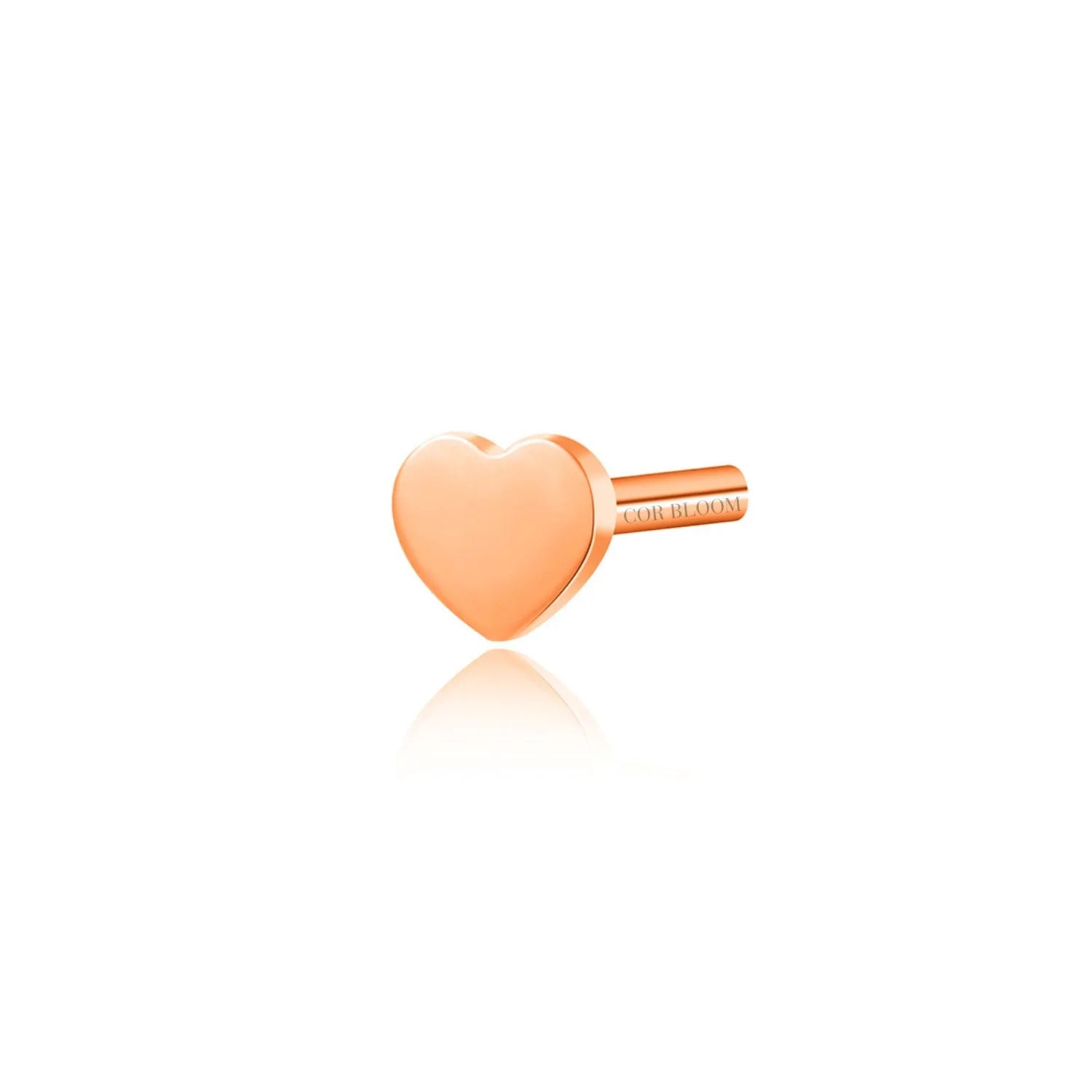 Solid Titanium - Heart Shape - Back Post