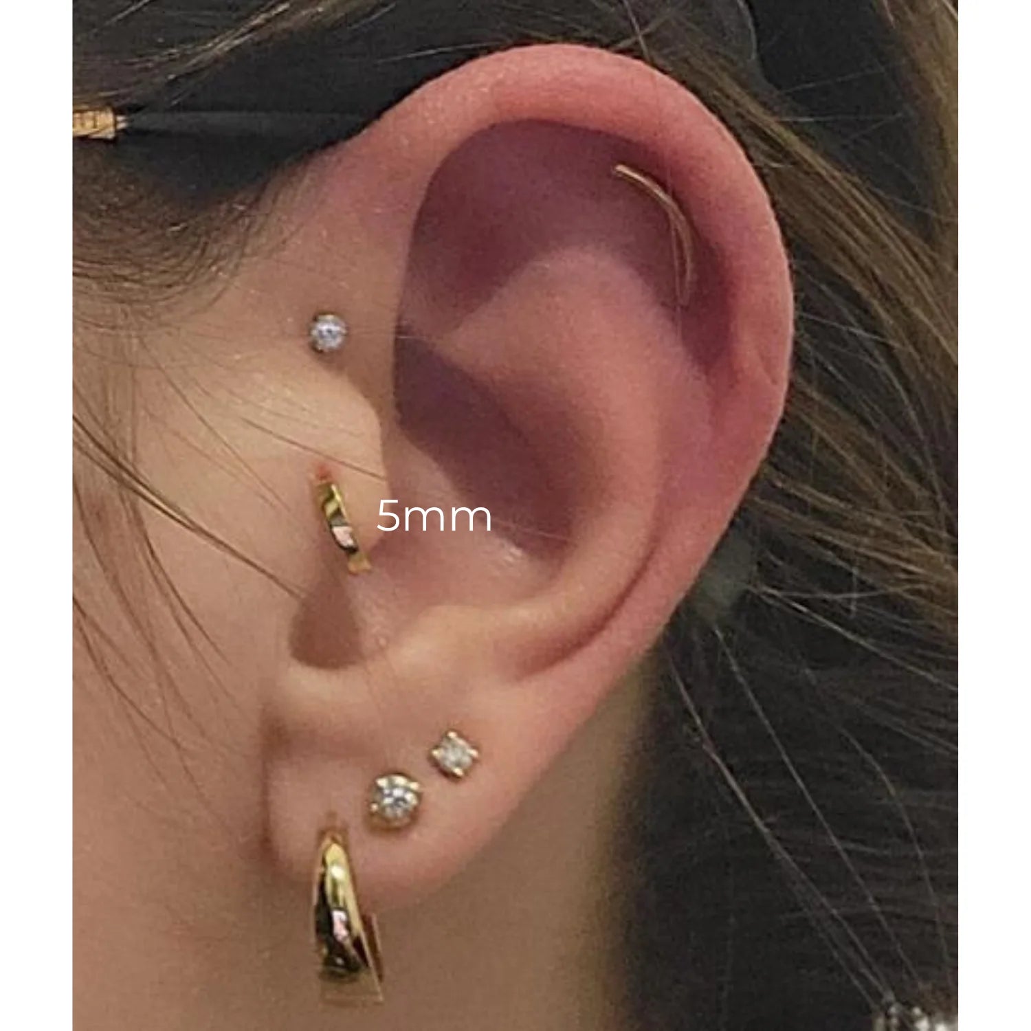 Classic Sleek Hoop Earring (20G)
