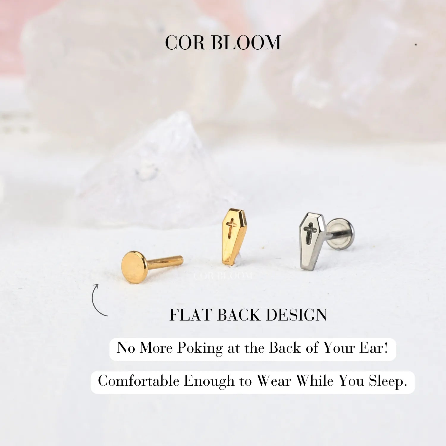 Titanium Magic Coffin Piercing Earring