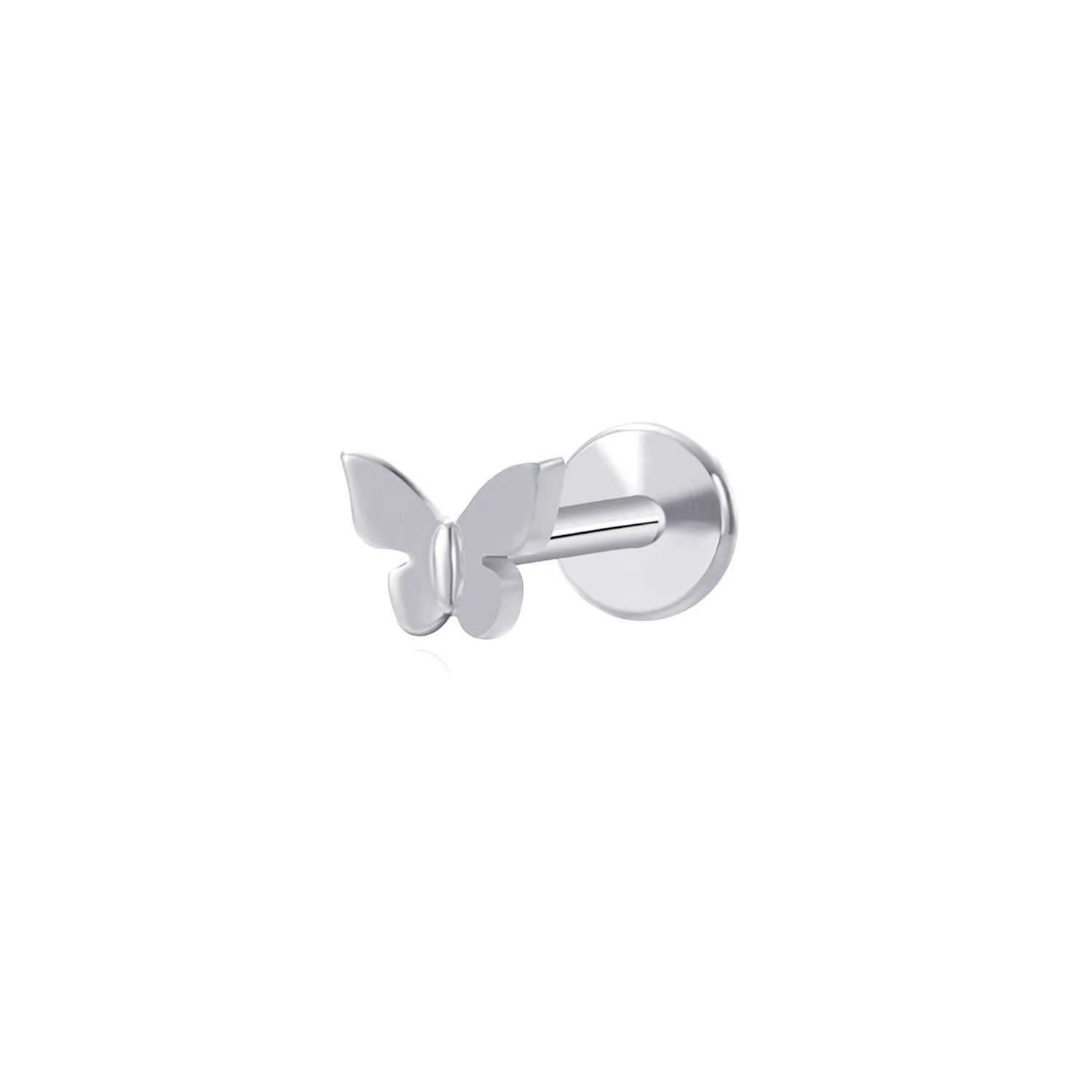 Mini Butterfly Flat Back Stud Earring