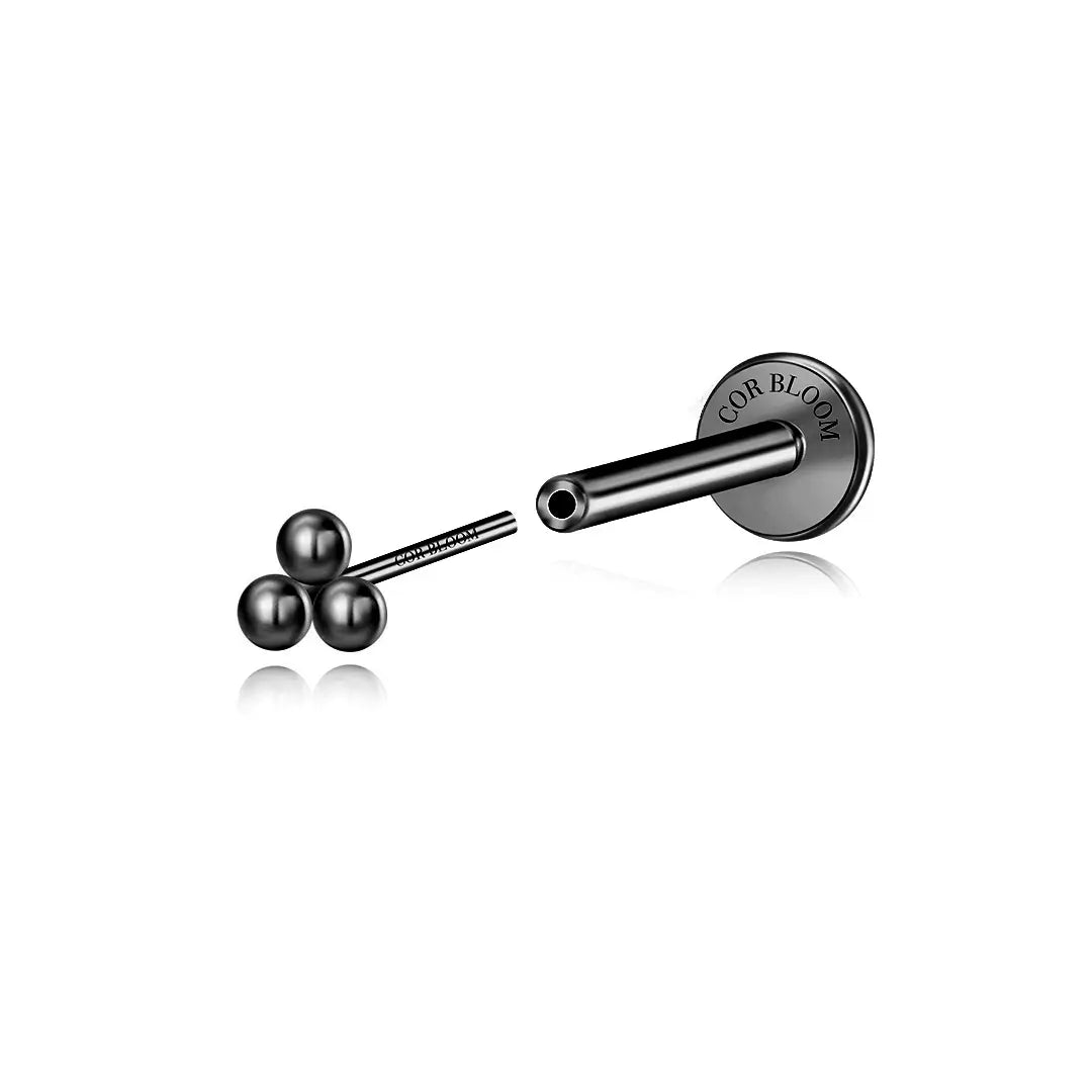 Titanium Simple Trinity Ball Piercing Stud