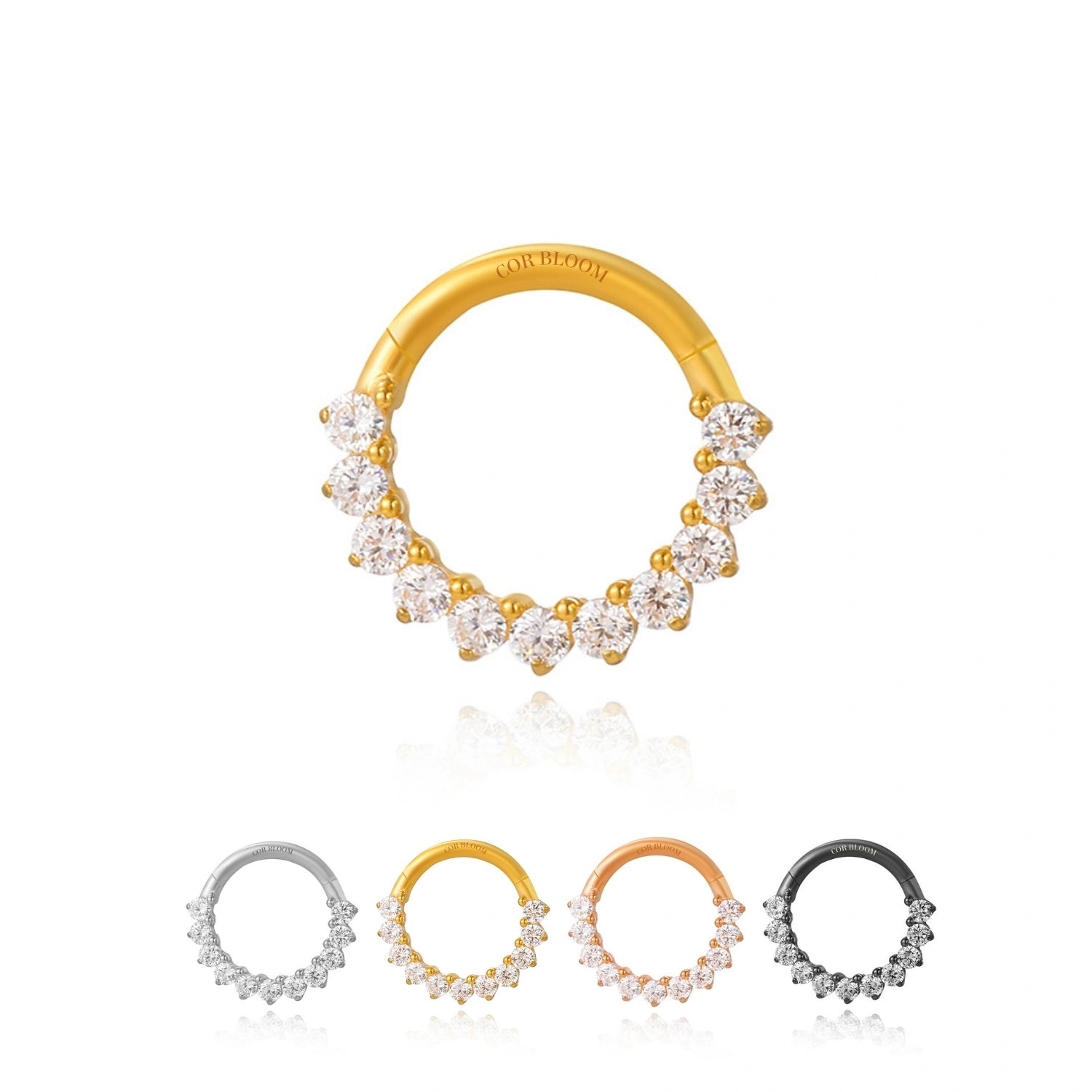 Titanium Infinity Diamond Septum Clicker | Daith Hoop