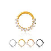 Titanium Infinity Diamond Septum Clicker | Daith Hoop
