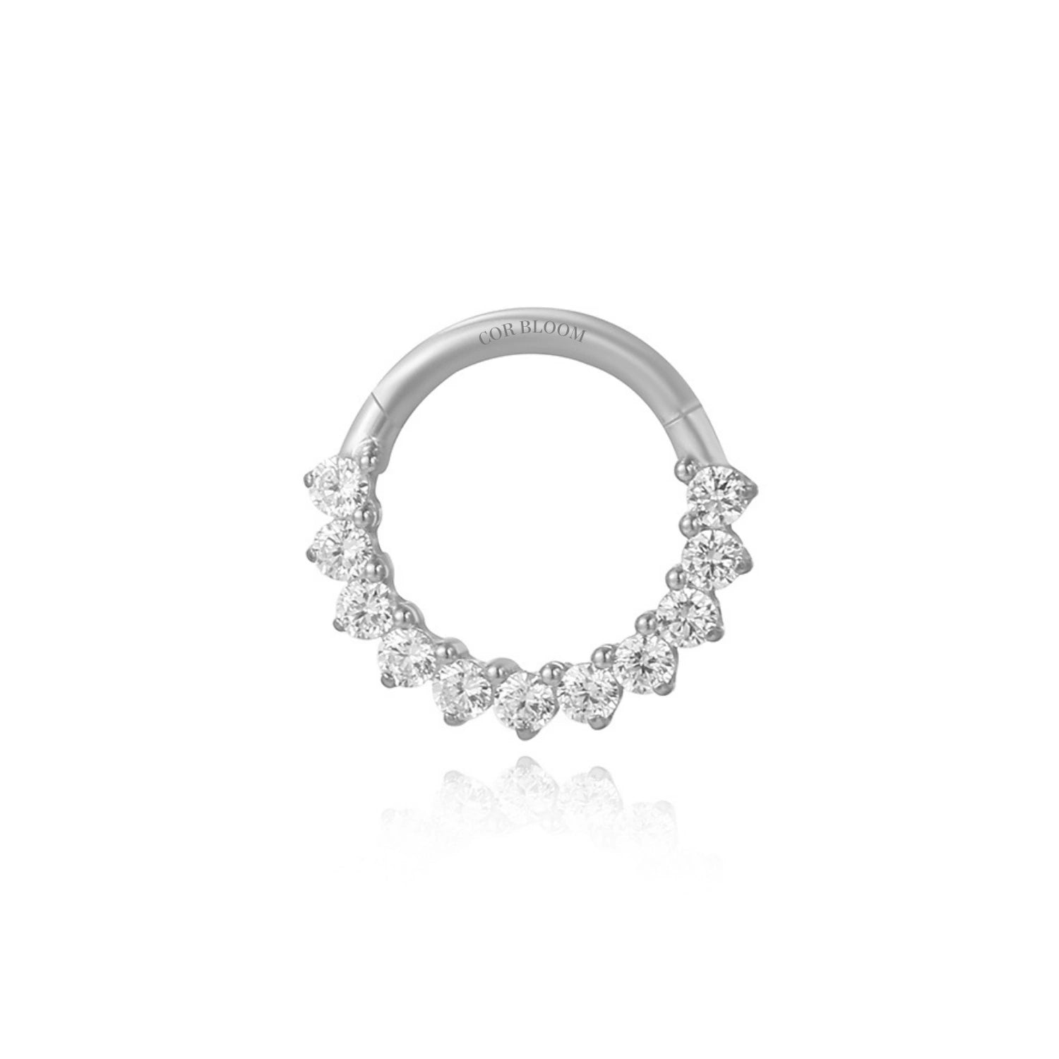 Titanium Infinity Diamond Septum Clicker | Daith Hoop