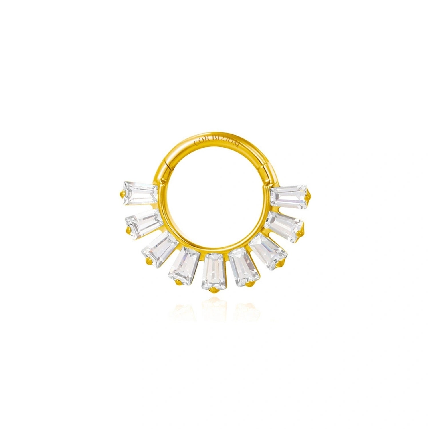 Titanium Paris Baguette Septum Clicker | Daith Hoop