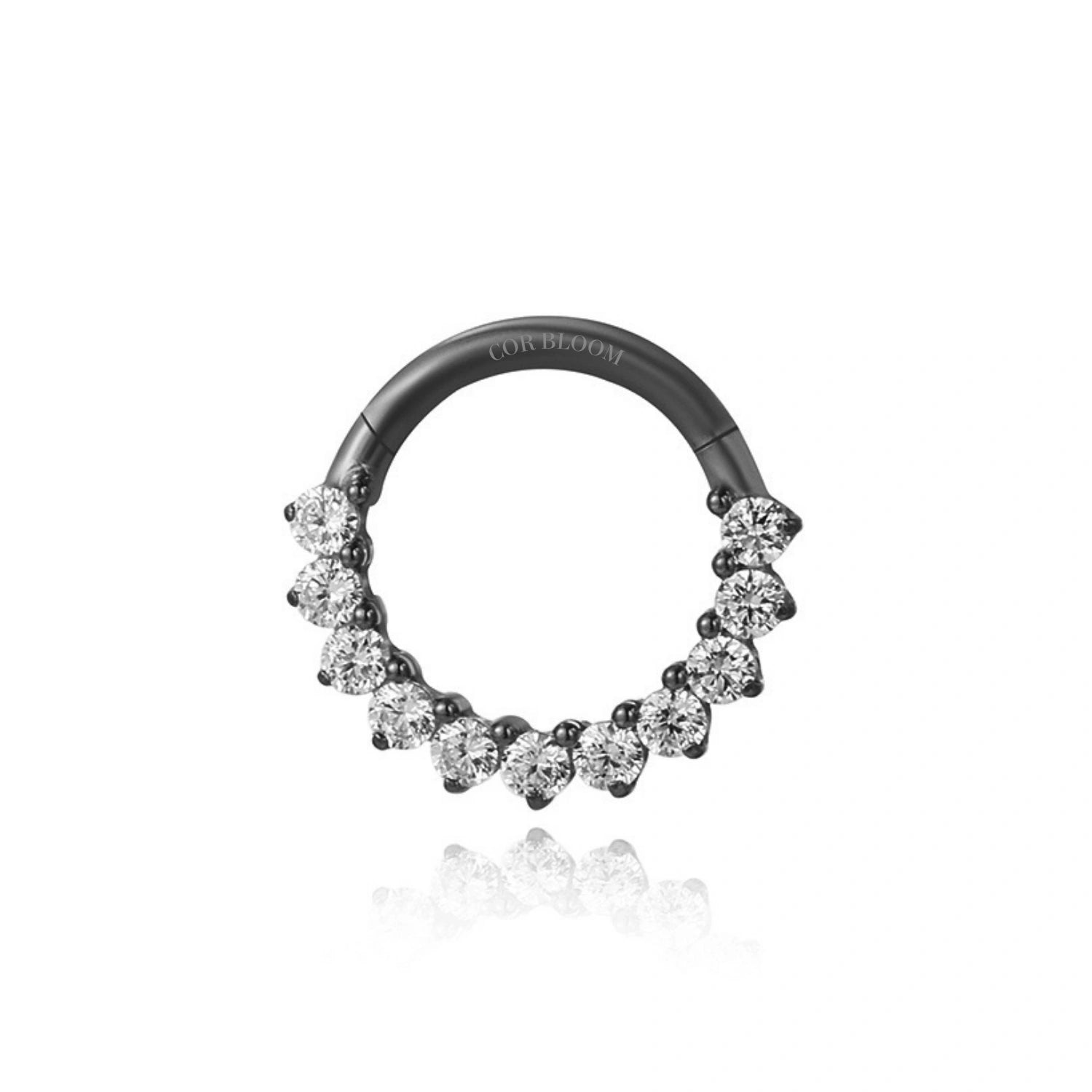 Titanium Infinity Diamond Septum Clicker | Daith Hoop