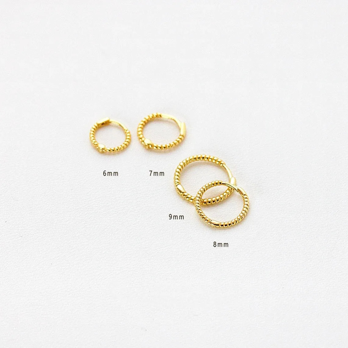 Basic Twisted Rope Hoop Earring (20G)
