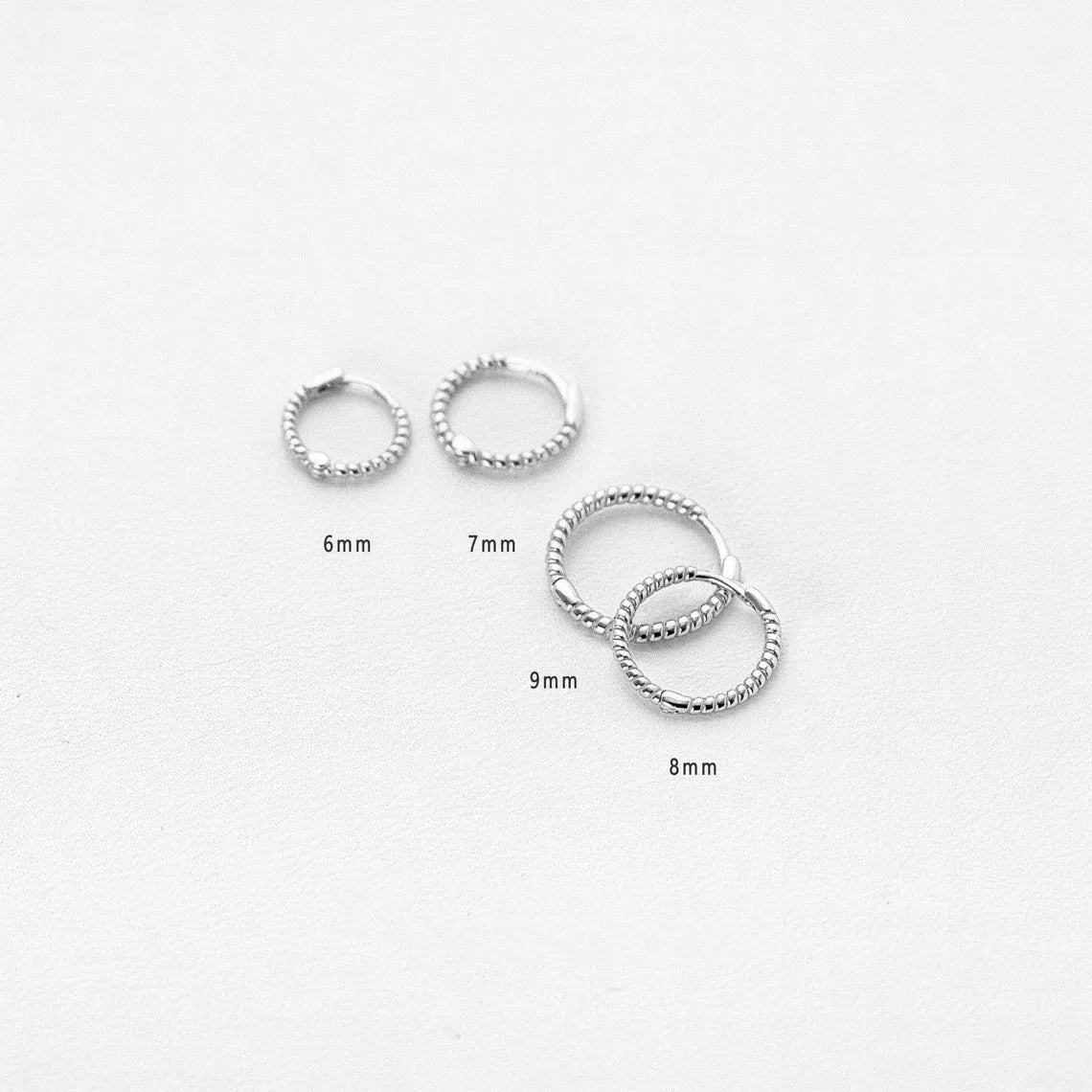 Basic Twisted Rope Hoop Earring (20G)
