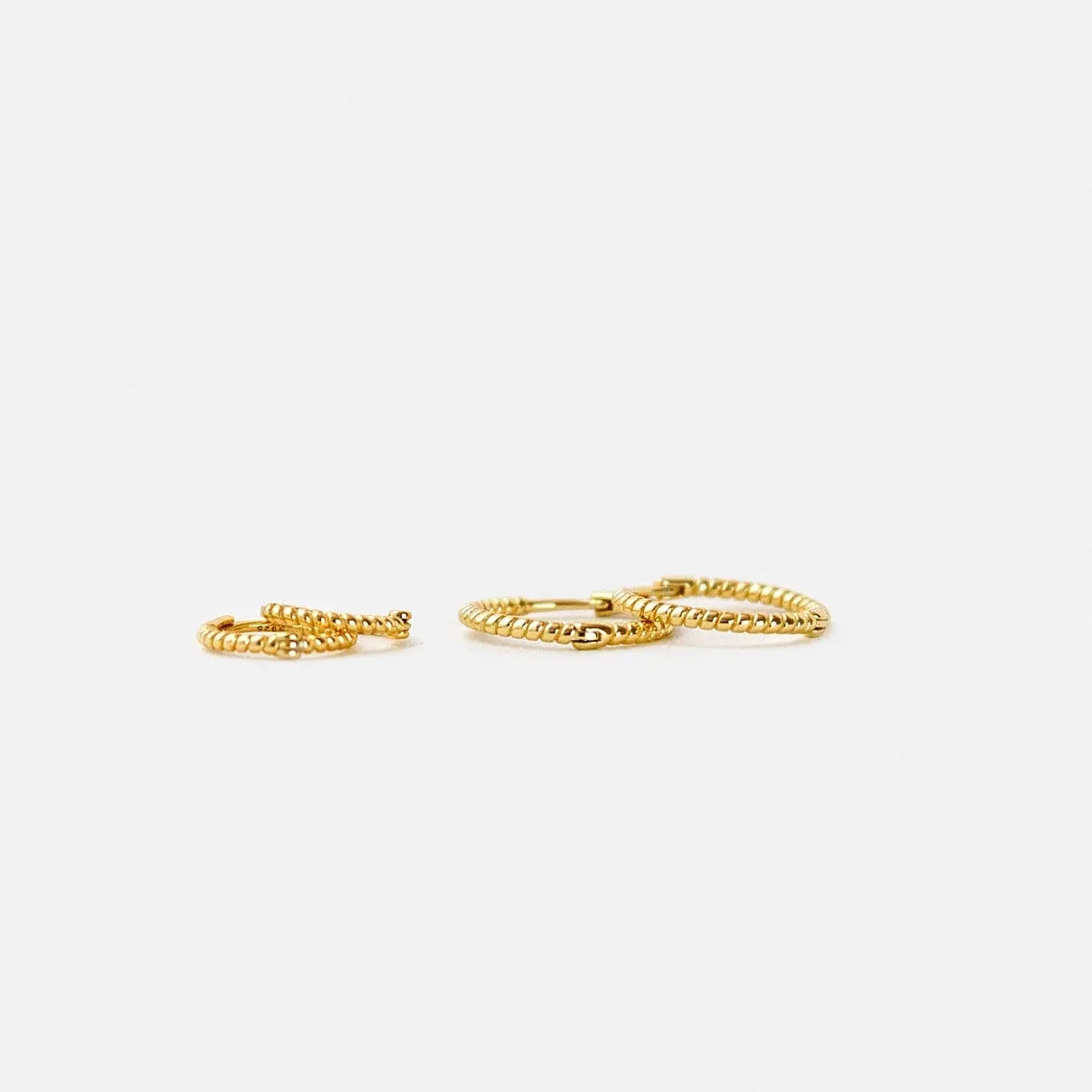 Basic Twisted Rope Hoop Earring (20G)