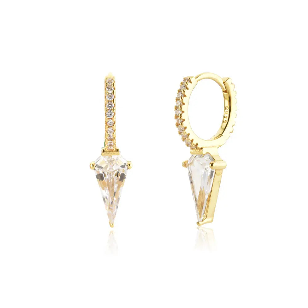 Sage Kite Diamond Hoop