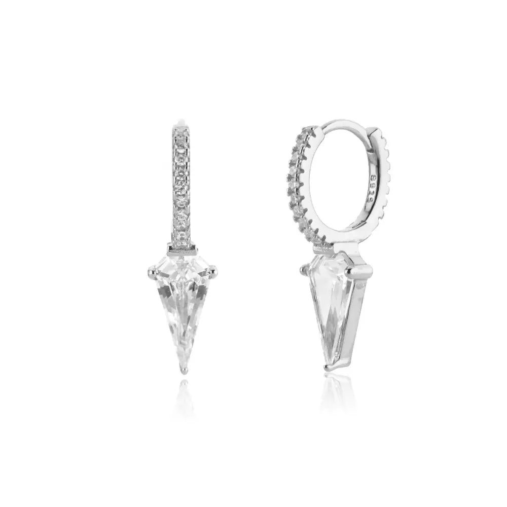 Sage Kite Diamond Hoop