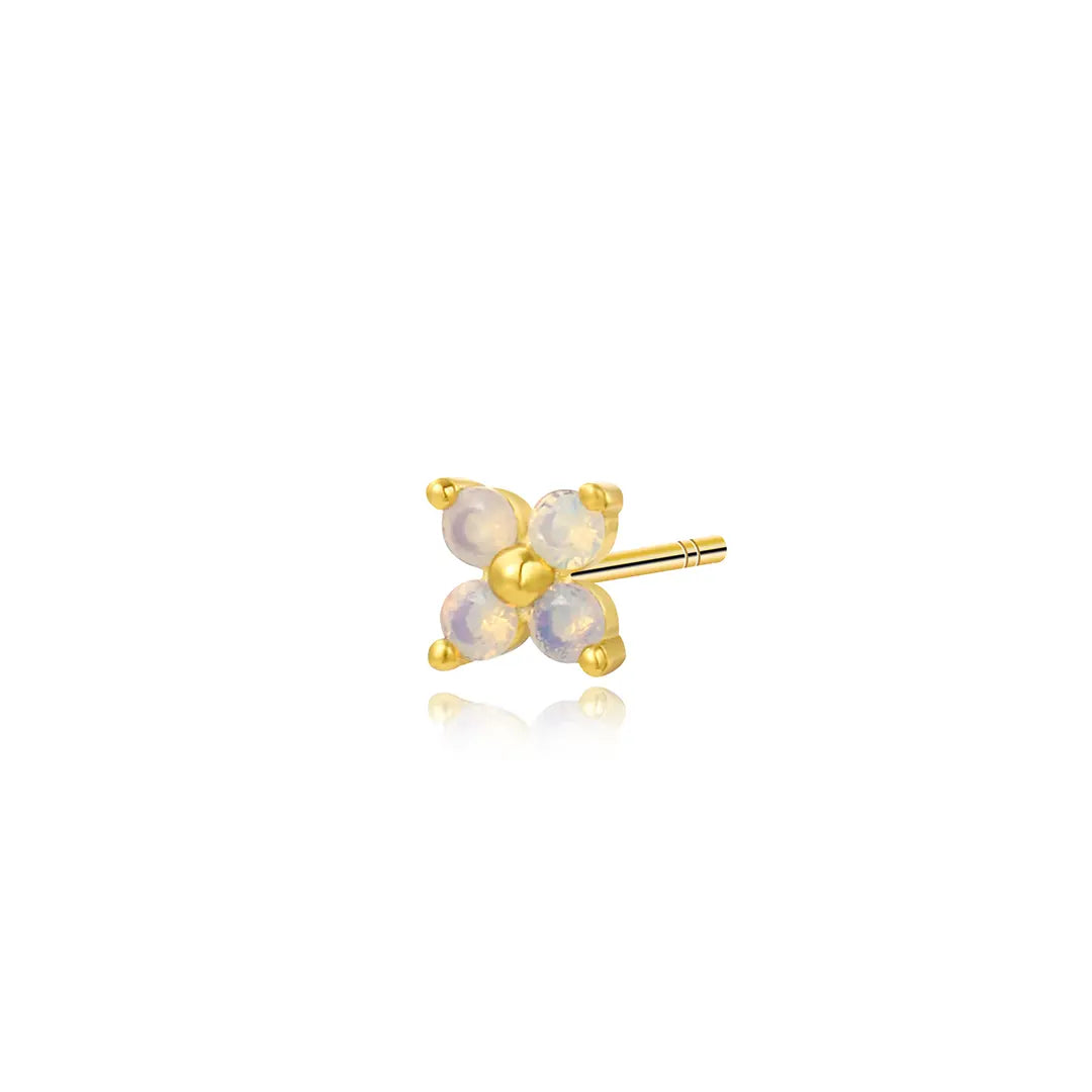 Moonstone Flower Earring Set