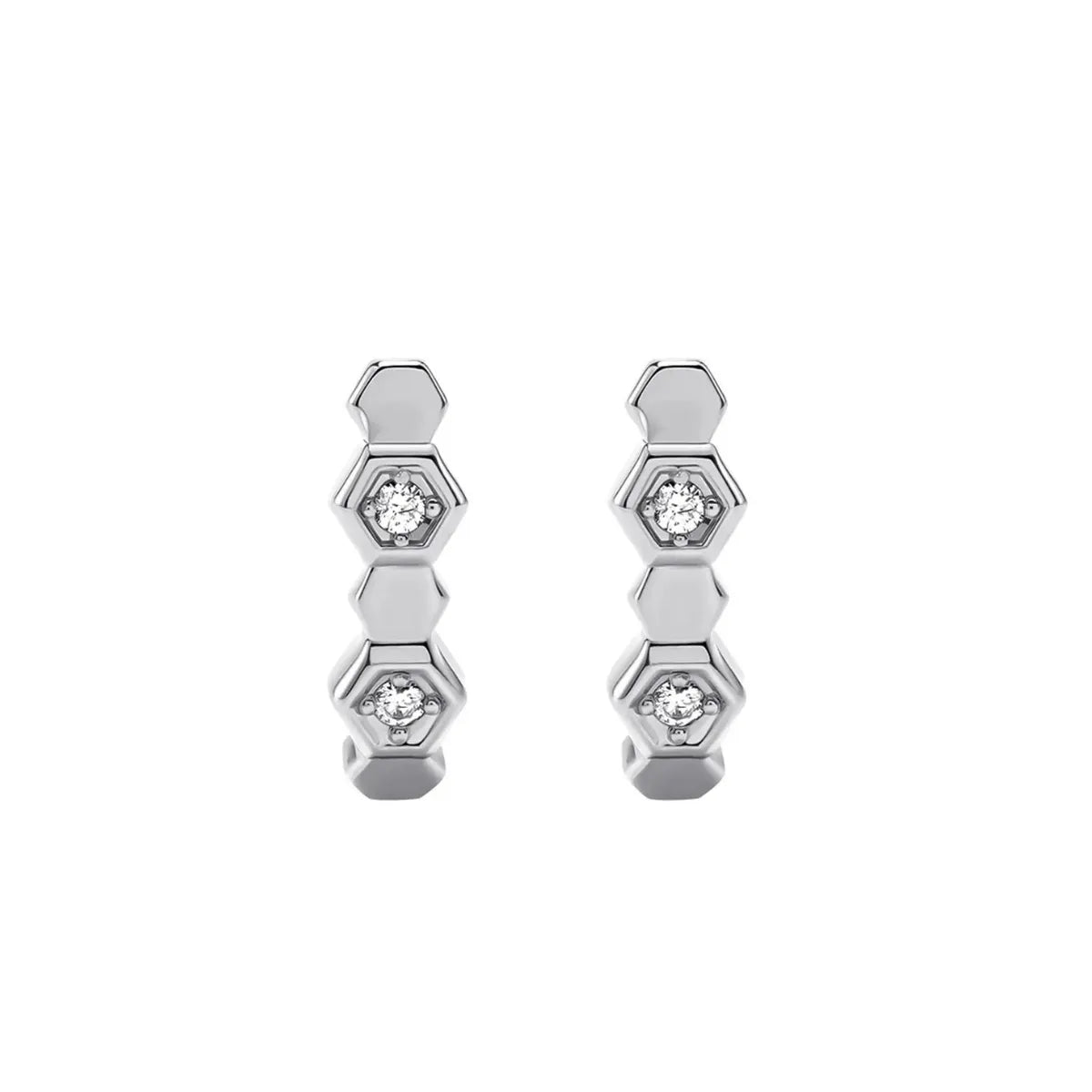 Beehive Pave Stud Earrings