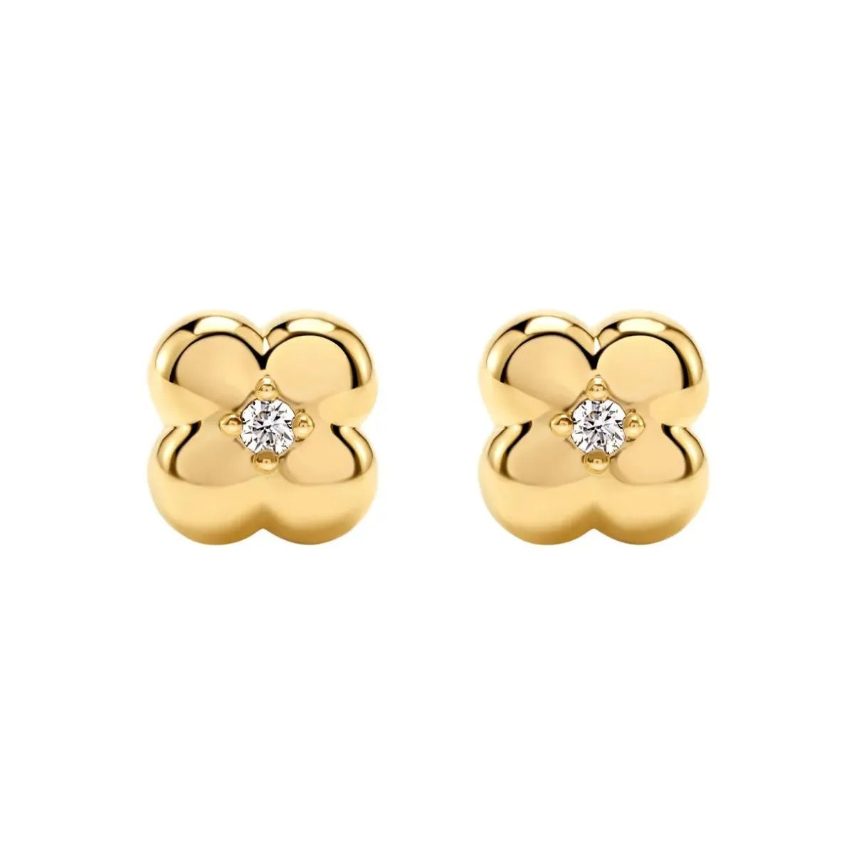 Dainty Four-leaf Clover Stud Earrings