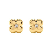 Dainty Four-leaf Clover Stud Earrings