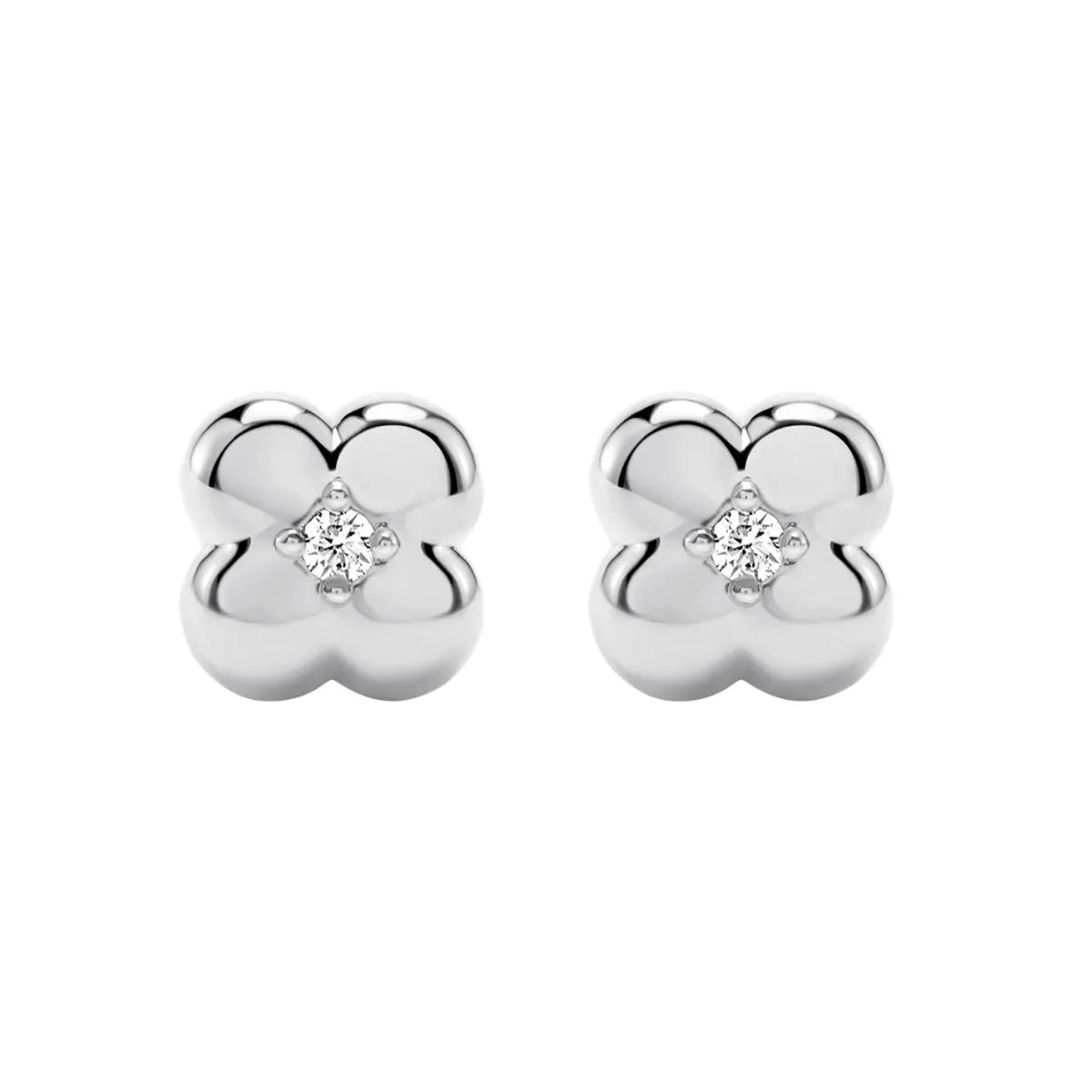 Dainty Four-leaf Clover Stud Earrings