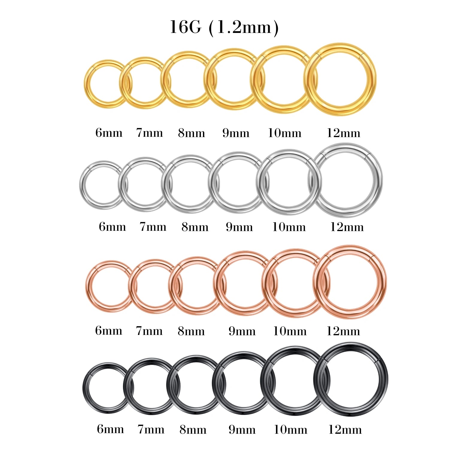 Titanium Essential Clicker | Helix Hoop • Conch Ring • Septum Clicker