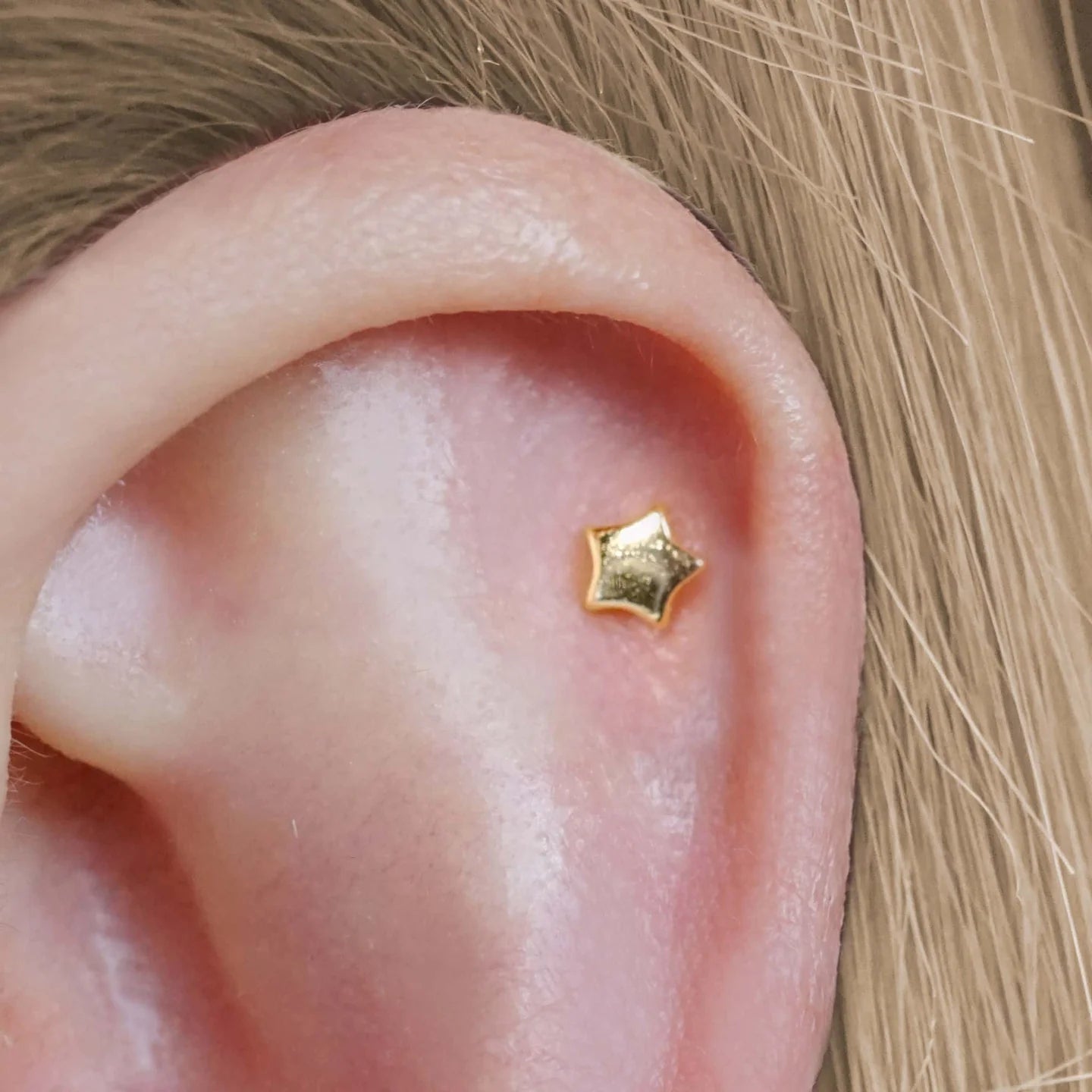 Small Stars Barbell Stud Earrings (20G)