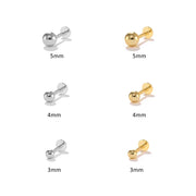 Titanium Essential Flat Back Piercing Stud (16G)