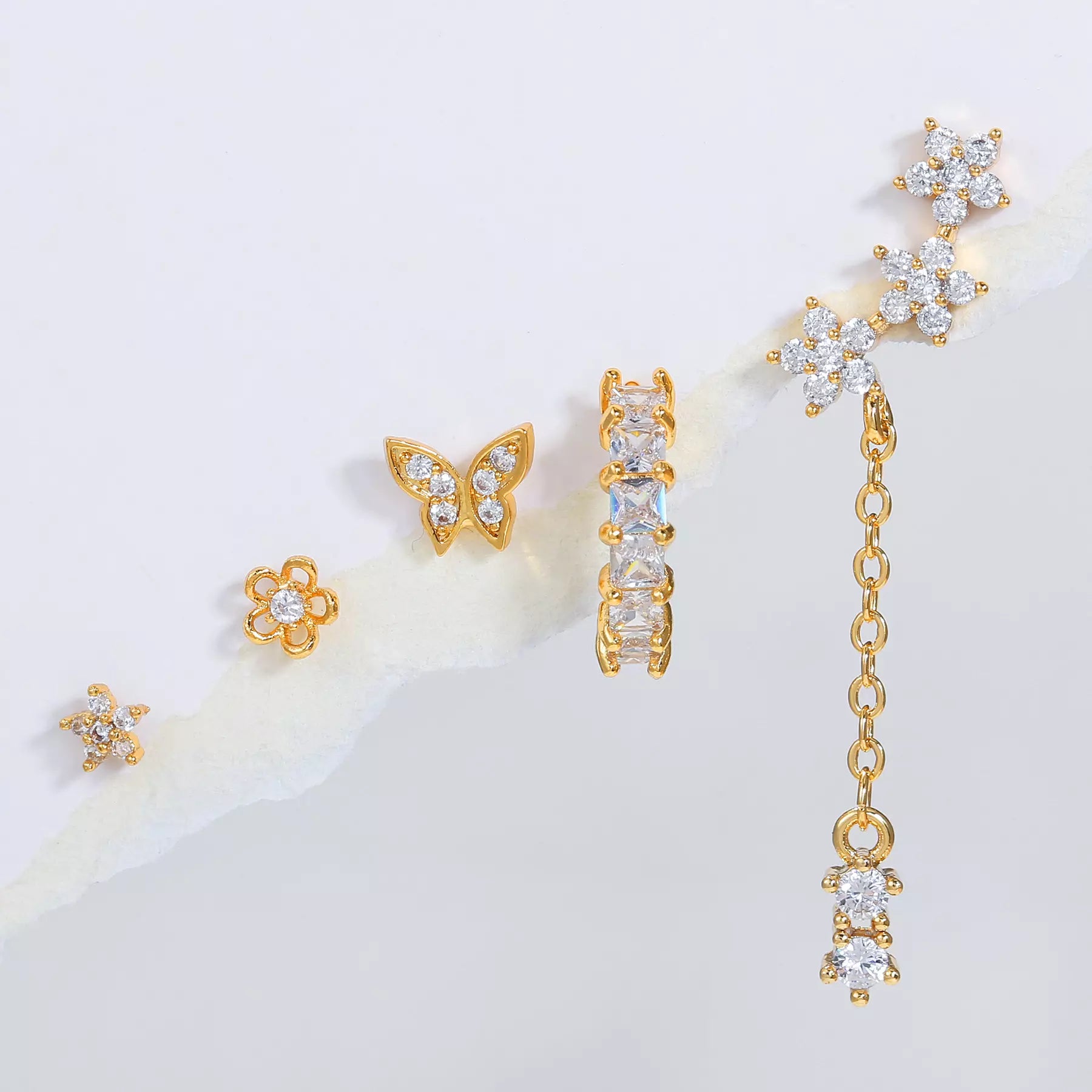 Butterfly Earring Set