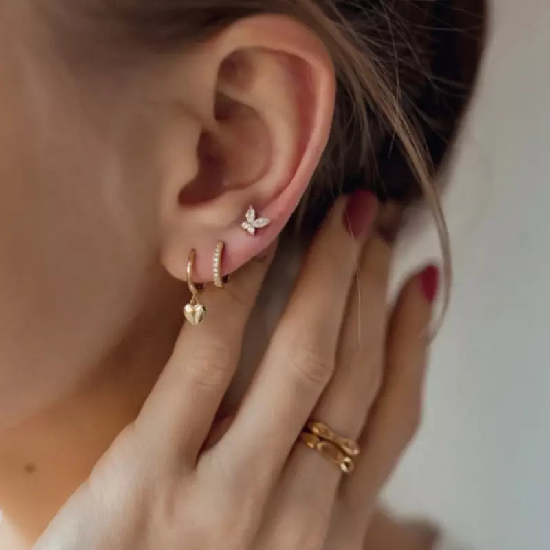 Love Butterfly Earring Set