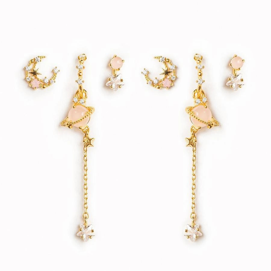 Venus and Star Earring Set