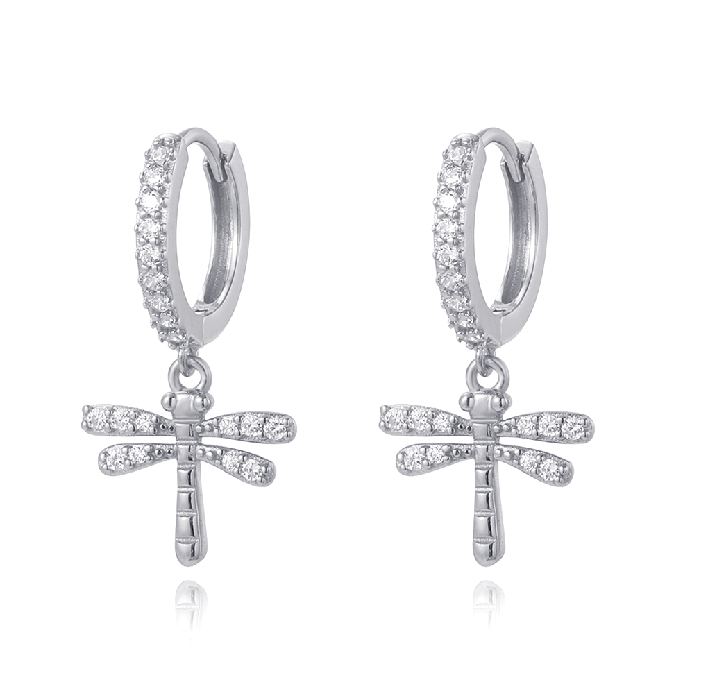 Dragonfly Hoop Earrings