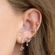 Pink Heart Earring Set