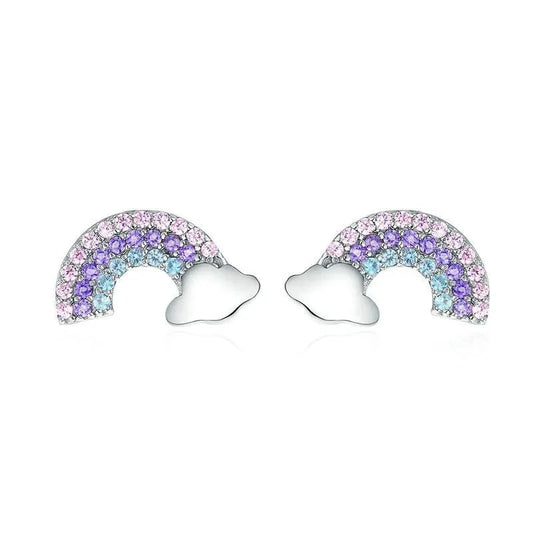 Unicorn Rainbow Stud Earrings