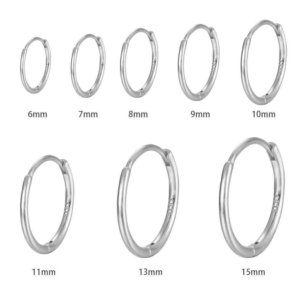 Essential V Hoop Earrings Metal