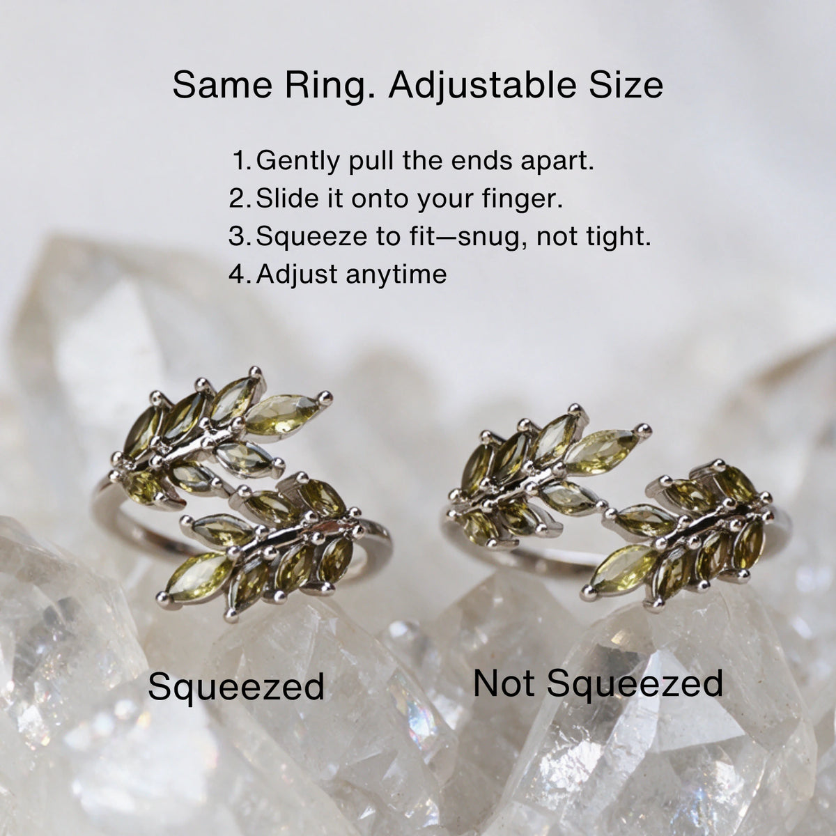 Diamond Blooming Leaf Ring