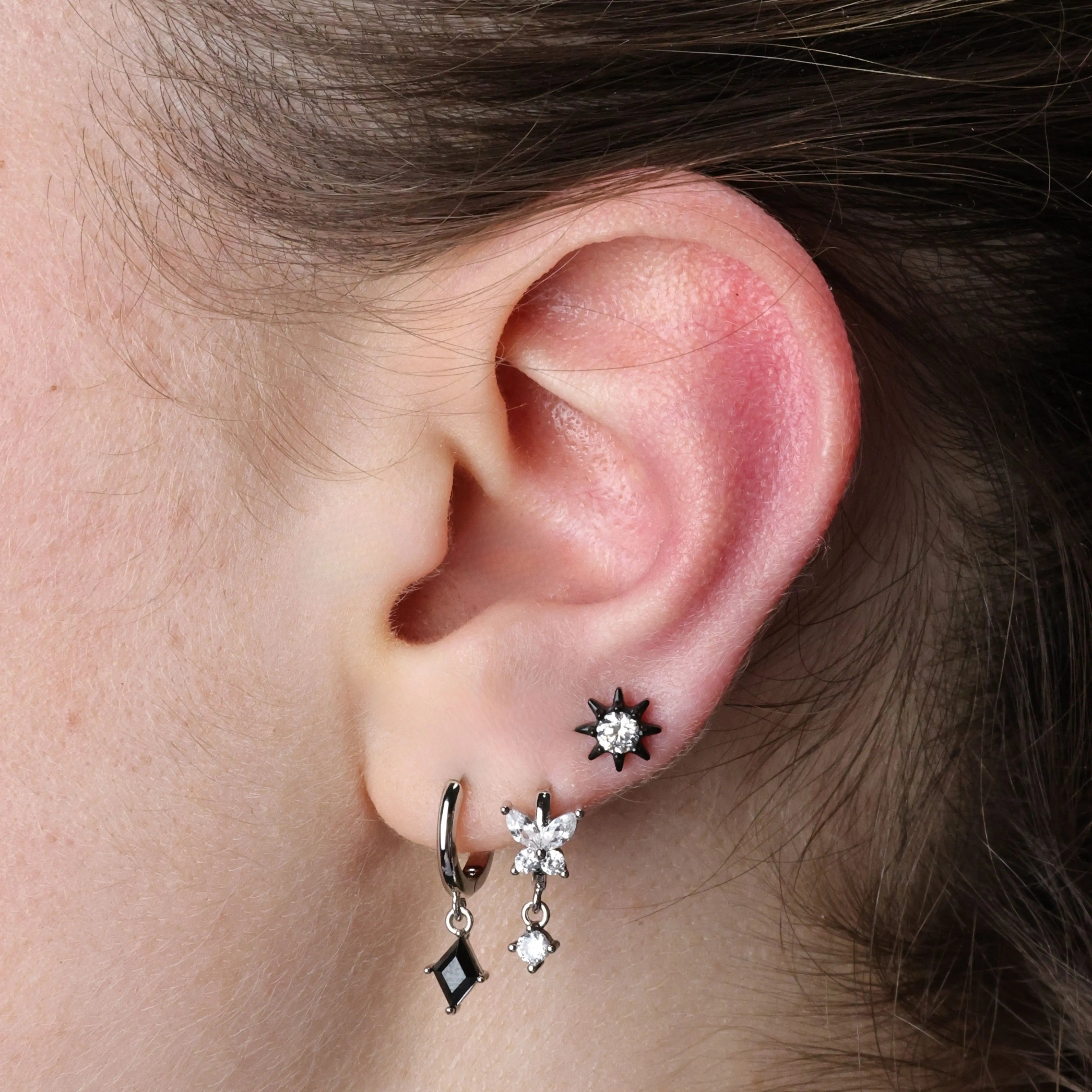 Aeliana Glowing Sun Flat Back Piercing Stud
