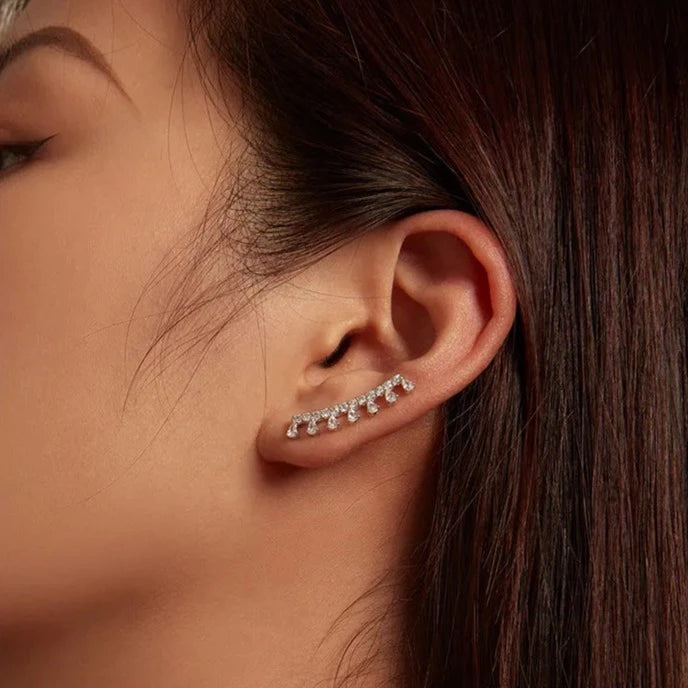 Diamond Wave Earrings