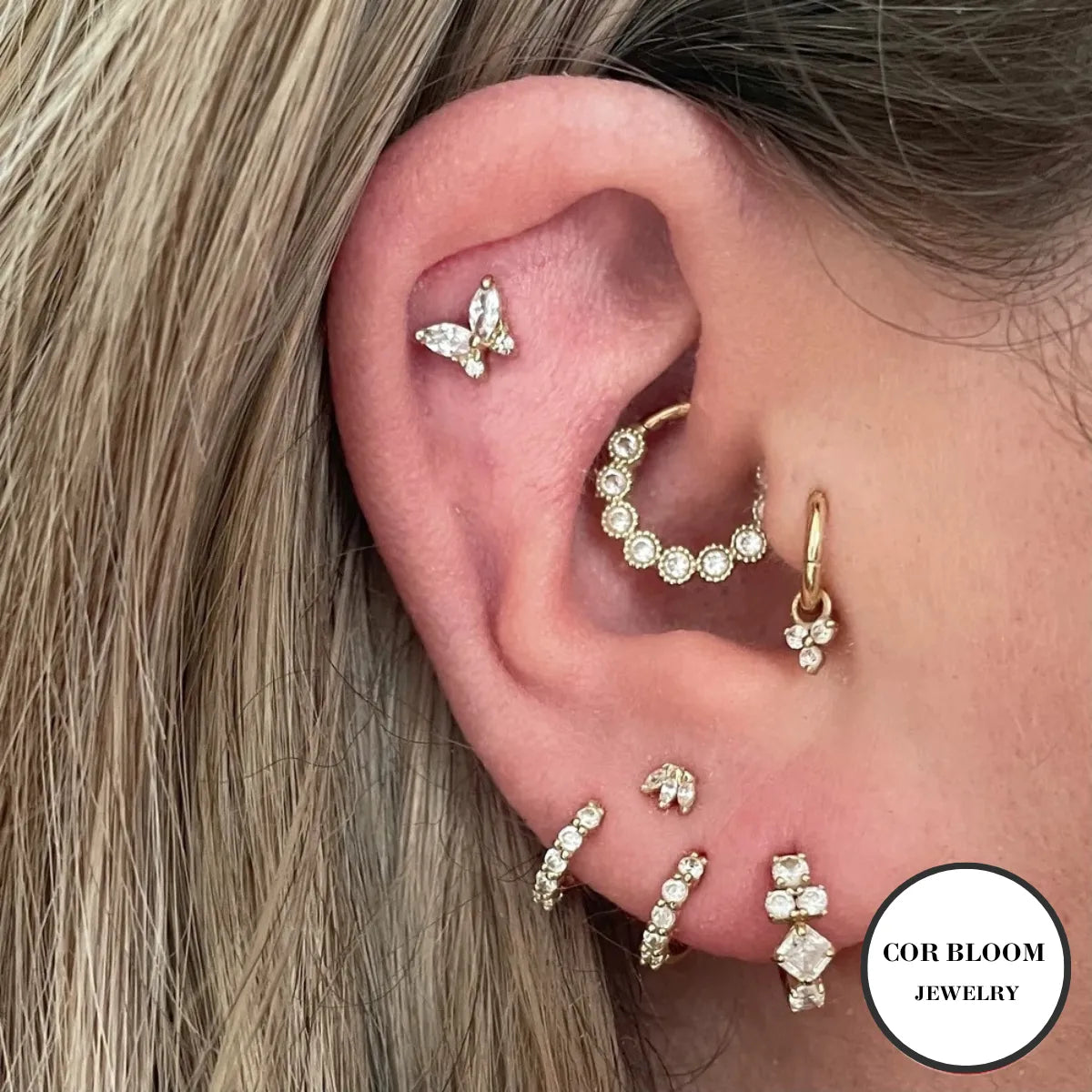 Magical Butterfly Flat Back Stud