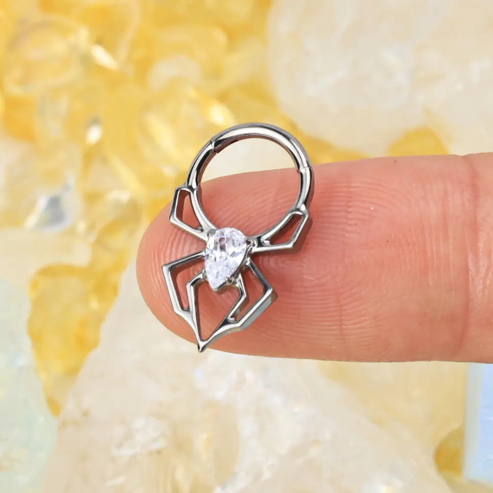 Titanium Sage Diamond Spider Clicker