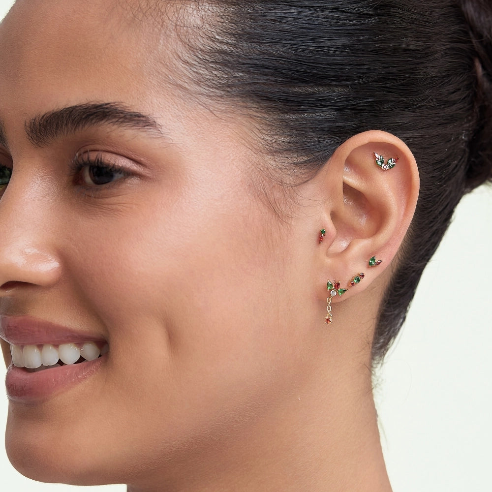Titanium Eve Mini Marquise Stud - Fiesta