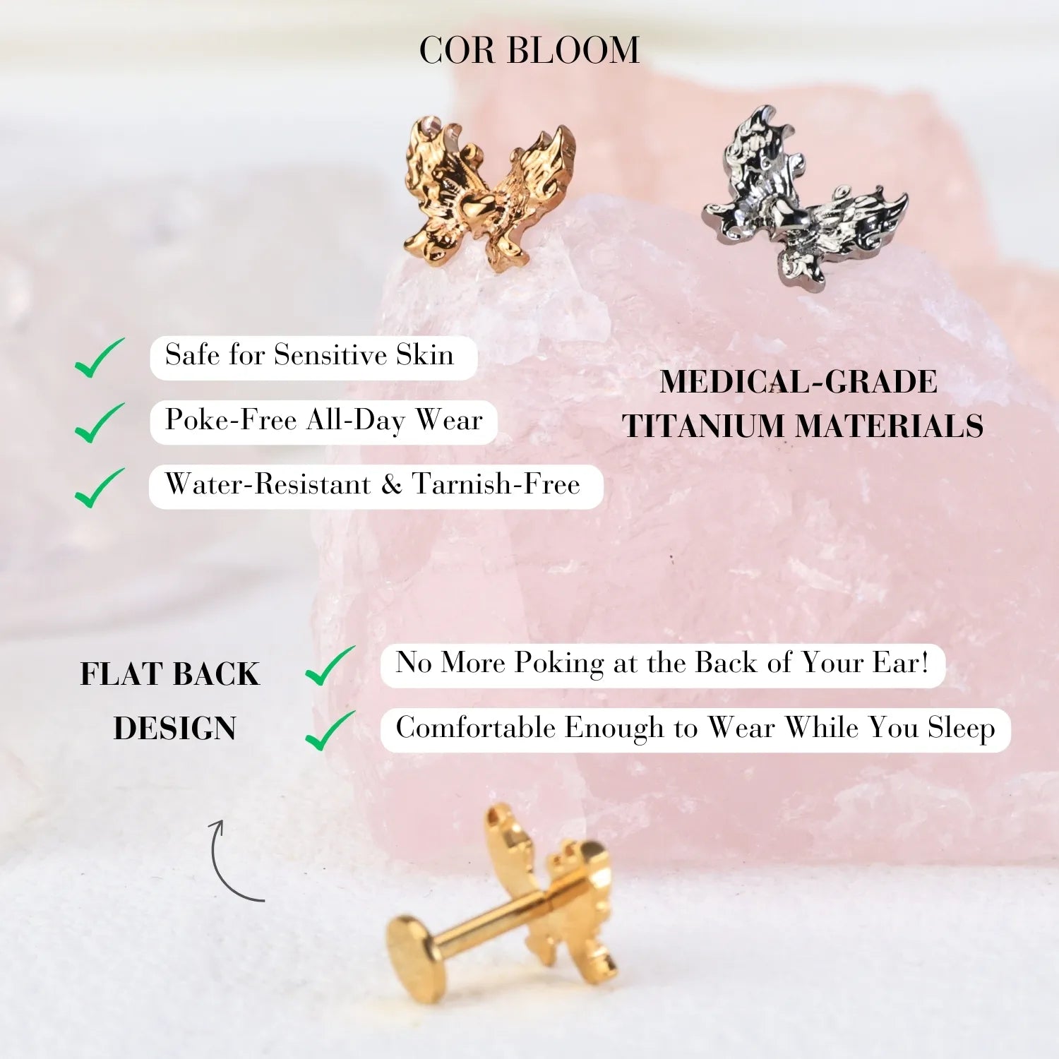Titanium Rebirth Piercing Stud