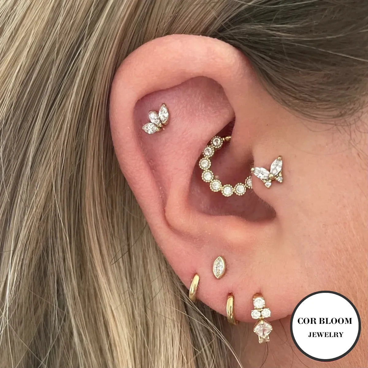 Magical Butterfly Flat Back Stud