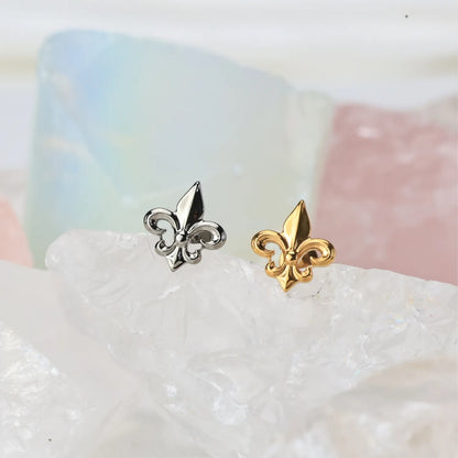 Titanium Sword of Iris Piercing Stud Earring