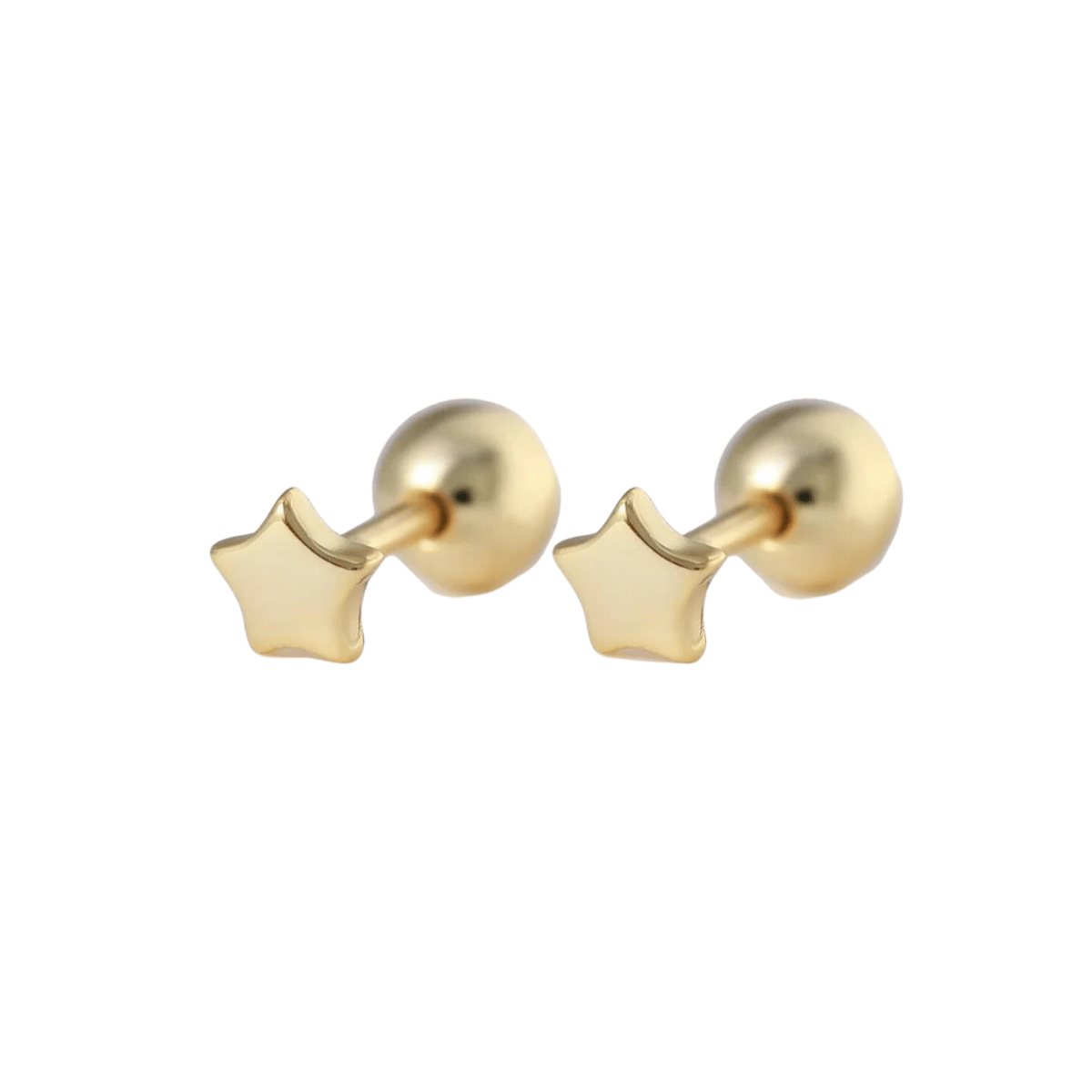 Small Stars Barbell Stud Earrings (20G)