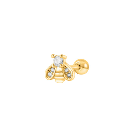 Crystal Bee Stud Earring
