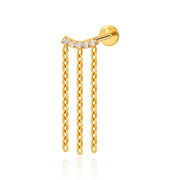 Titanium Rhythm of The Wind Flat Back Stud