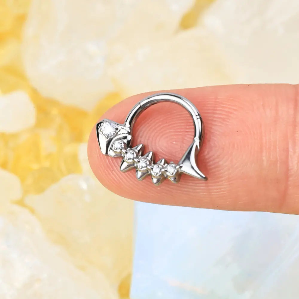 Titanium Diamond Fish Bone Clicker